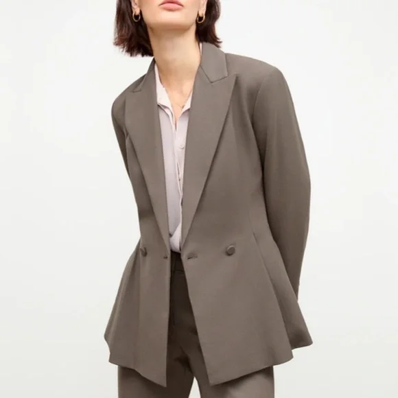 MM LaFleur Gaia Jacket Wool Blazer Sharkskin Women’s Sz 16